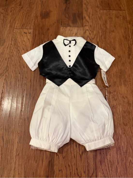 javierin Other - Vintage Javierin Boys Tuxedo Romper Size 2 NWT Ring Bearer,Birthday,photos